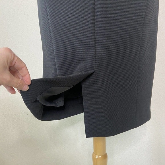 Badgley Mischka Off the Shoulder Criss Cross Chest Black Dress NWT 8 - Picture 12 of 13